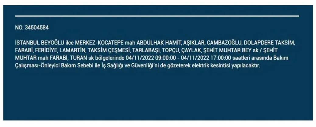 İstanbullular dikkat! 21 ilçede elektrik kesintisi 26